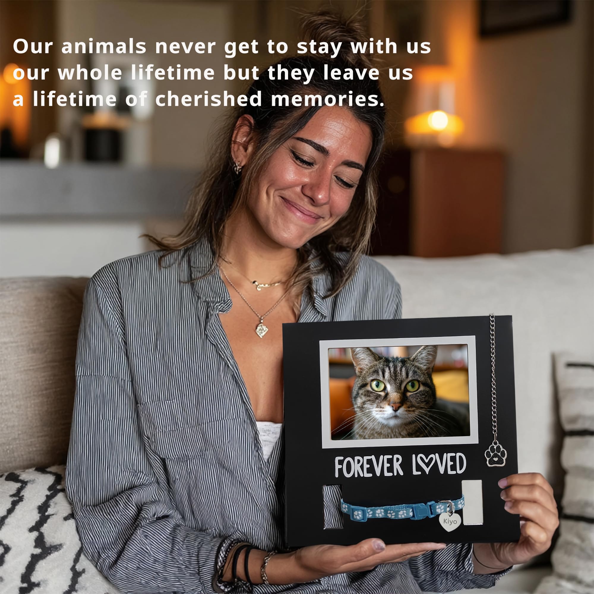 MYPAWLETS black-and-white memorial design offers graceful, low-key remembrance.