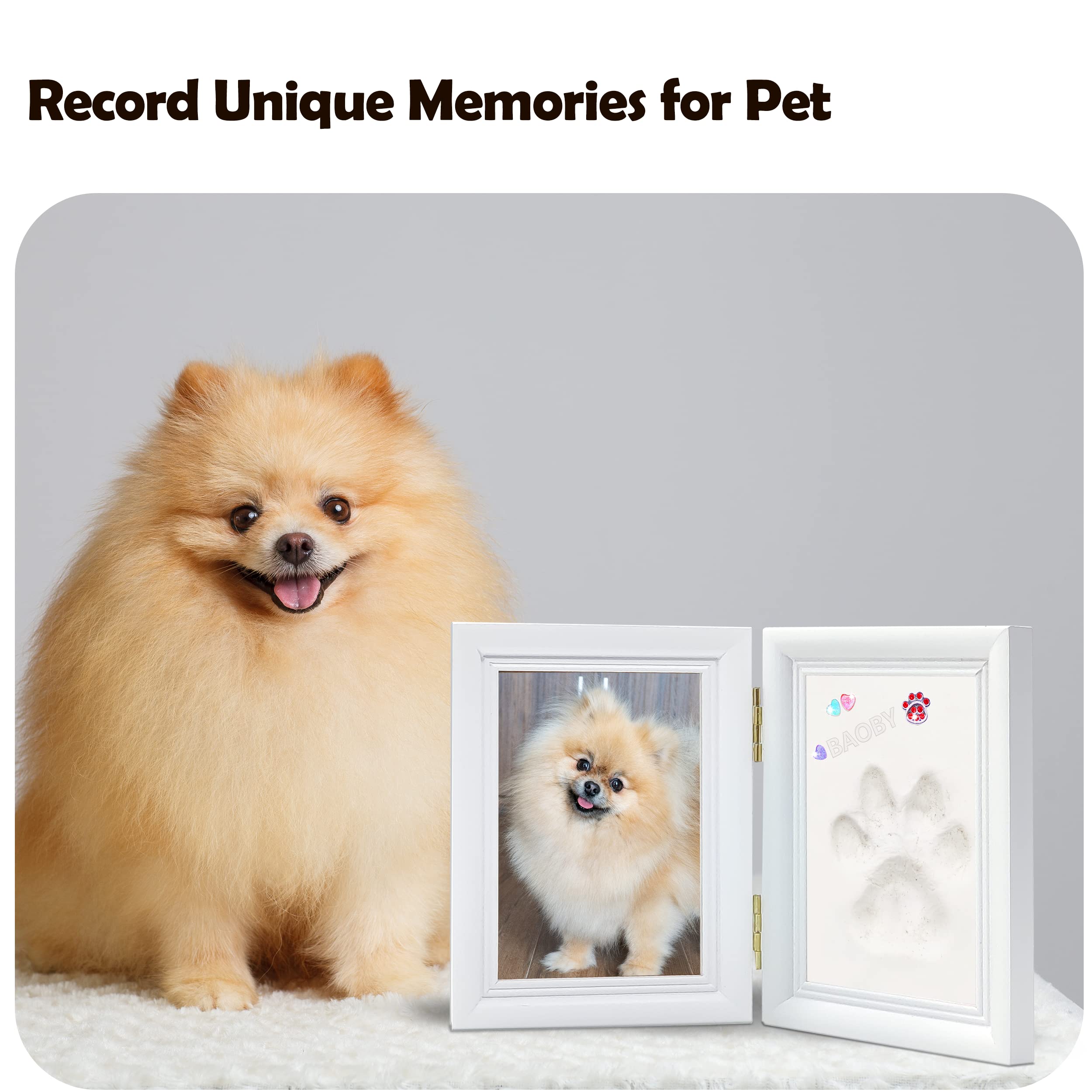 MYPAWLETS bling rainstones accent frame adds decorative charm and sentiment.