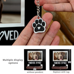 MYPAWLETS collar-holder frame with sturdy stand supports easy tabletop memorial.