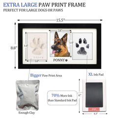 MYPAWLETS paw print frame kit clay for soft, detailed paw impressions