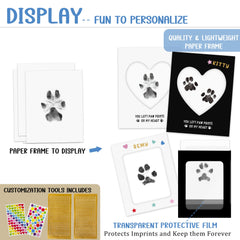 MYPAWLETS imprint paper preserves crisp paw impressions for framing and memories.