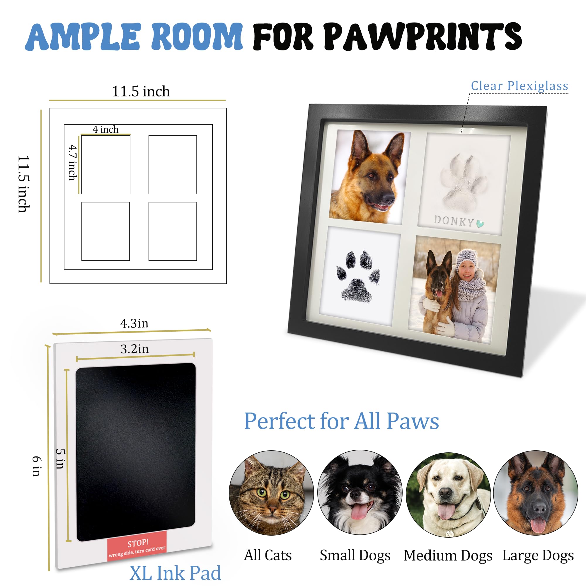 MYPAWLETS kit contents neatly arranged for at-home printing.