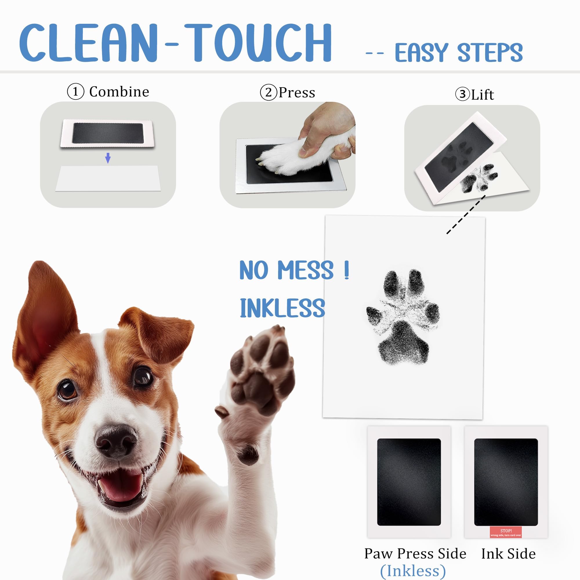 MYPAWLETS nose print detail demonstrating versatile paw and nose impressions