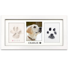MYPAWLETS Paw Print Frame Kit front view for display-ready memorial