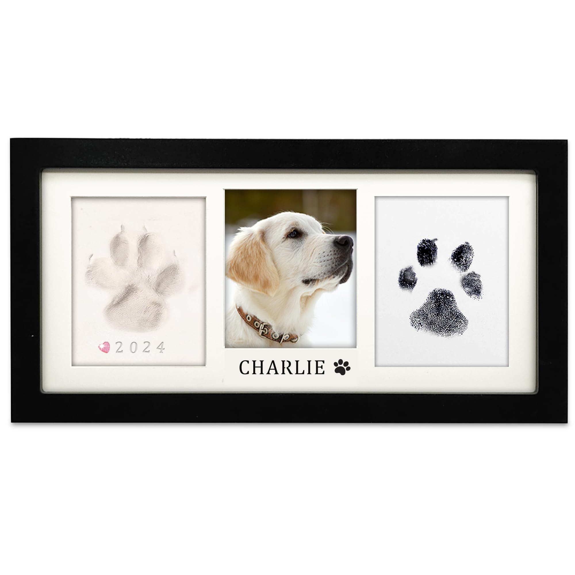 MYPAWLETS paw print kit ink pad captures clean-touch paw prints for memories.