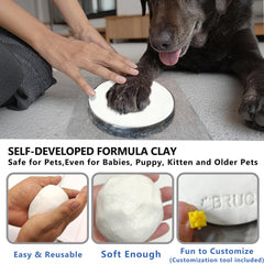 MYPAWLETS pawprint kit offers colorful ribbons and paint for decoration