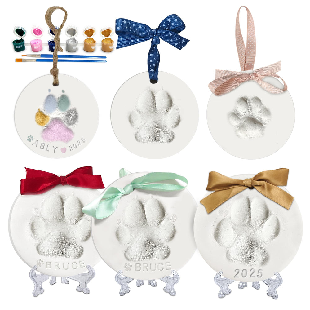 MYPAWLETS Pawprints Kit: soft clay paw prints ready for keepsakes and display.