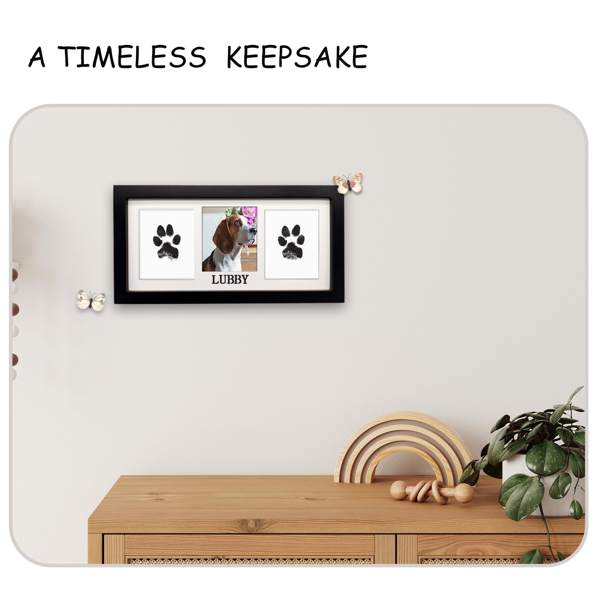 MYPAWLETS photo frame detail fits standard 3.5x5 inch prints.