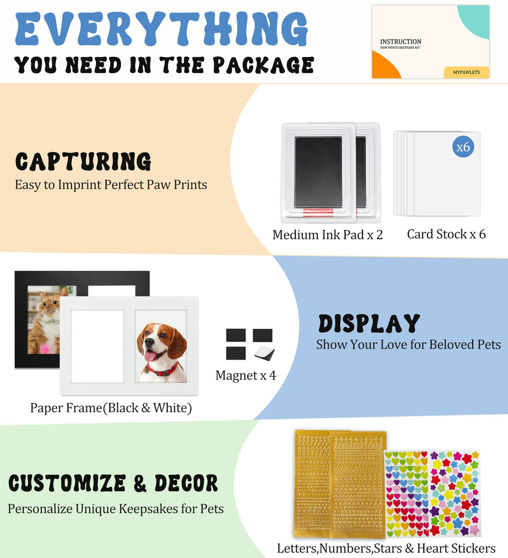 MYPAWLETS puppy-kitten-safe kit suitable for family memory projects.