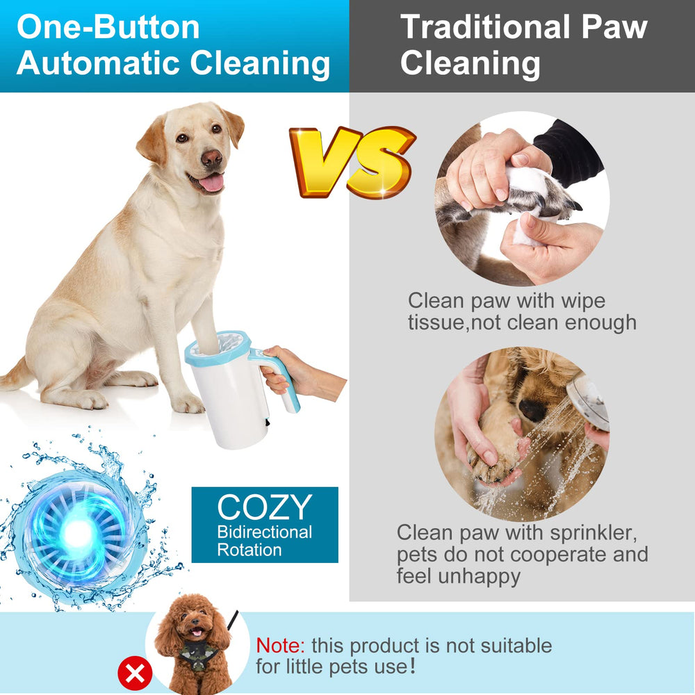 MYPIN 2-in-1 detachable paw cleaner for manual cleaning option