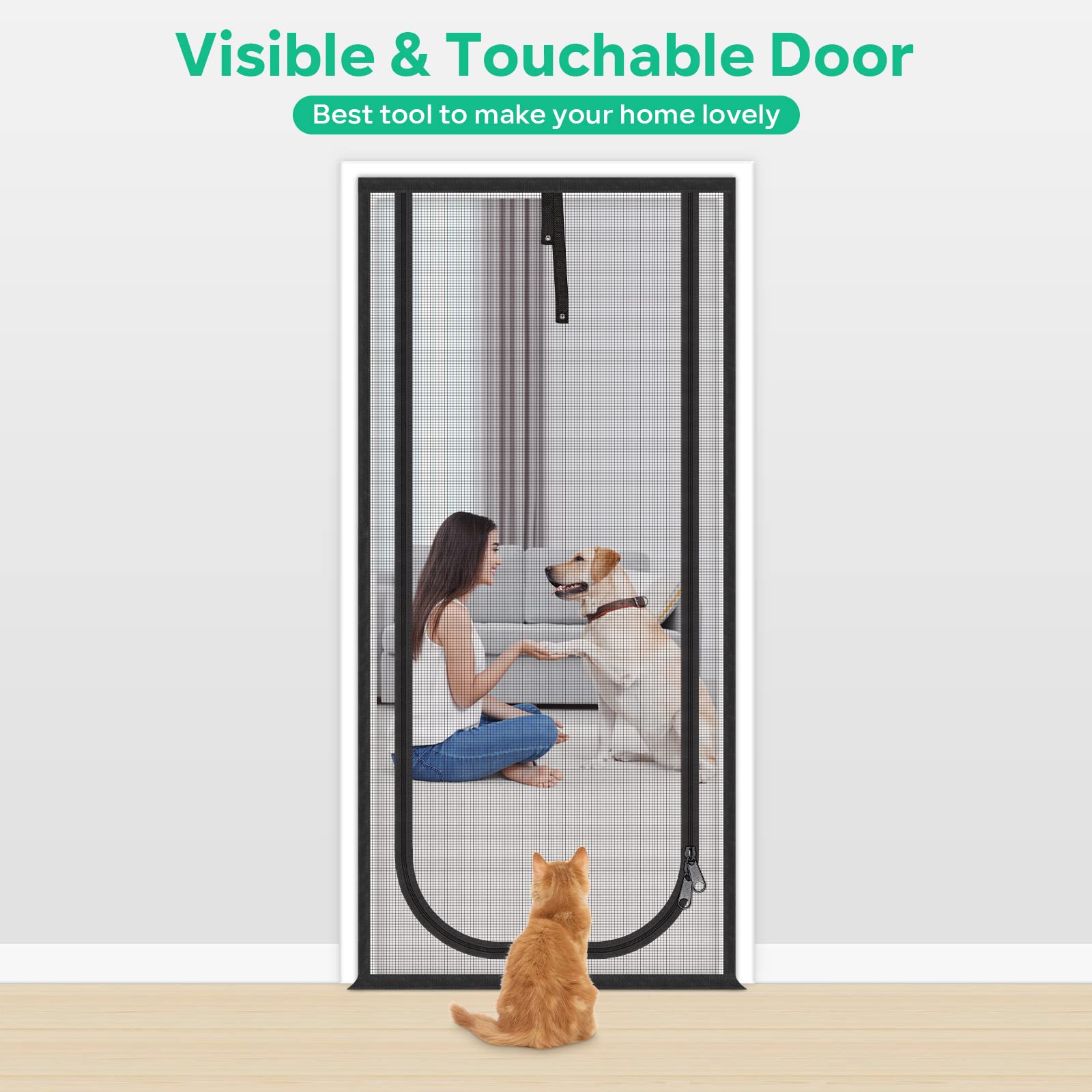 MYPIN air flow and visibility preserved while keeping pets contained.