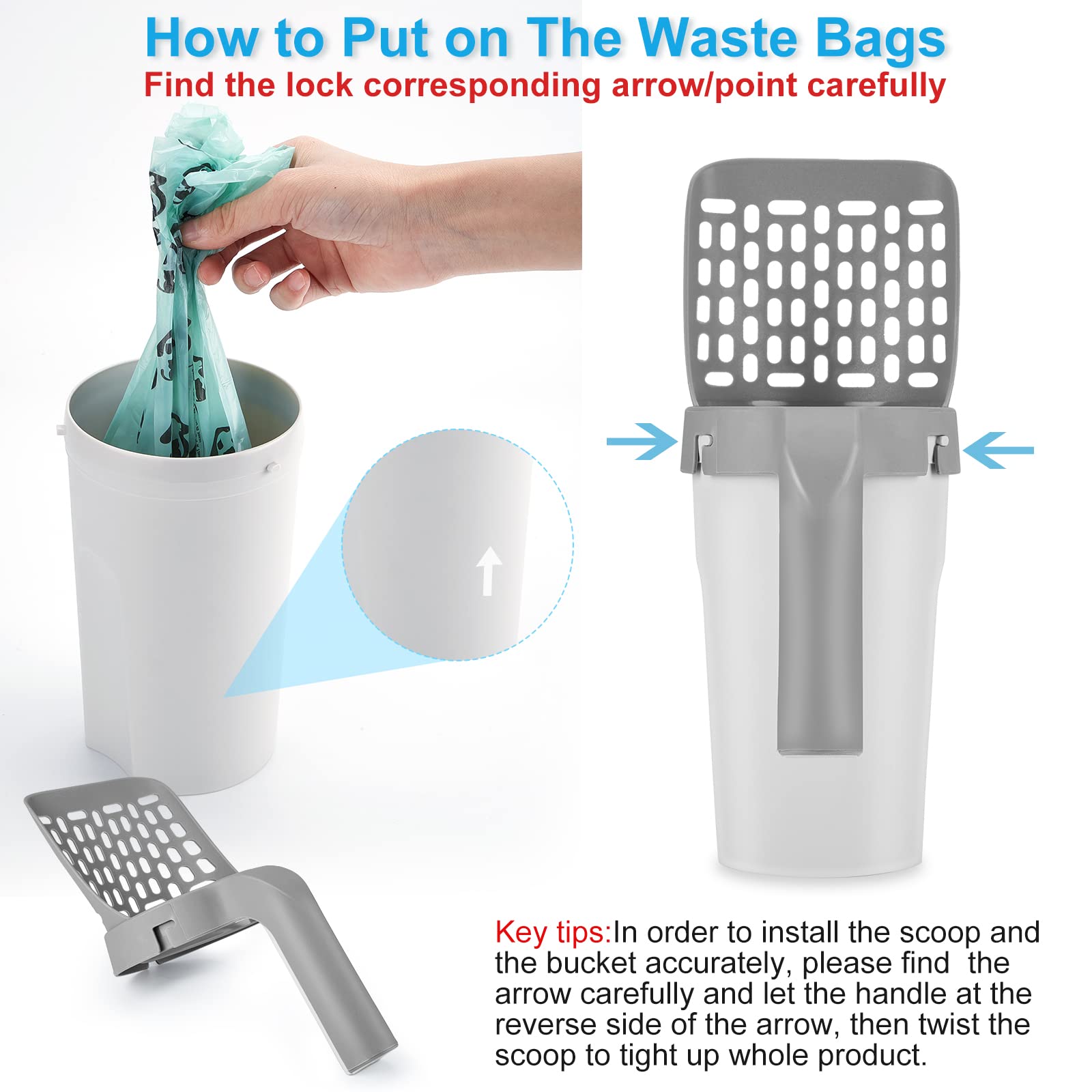 MYPIN refill bag dispenser setup keeps bags organized and accessible