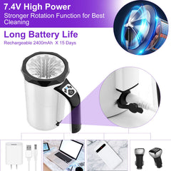 MYPIN paw cleaner with soft silicone brush bottom for gentle dirt removal