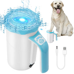 MYPIN rechargeable automatic dog paw cleaner cup for cordless cleaning