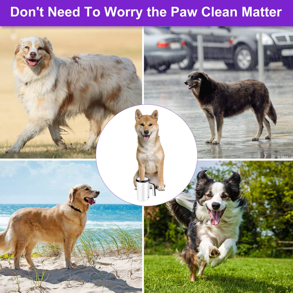 MYPIN rechargeable dog paw washer with 2400mAh battery for long outdoor use