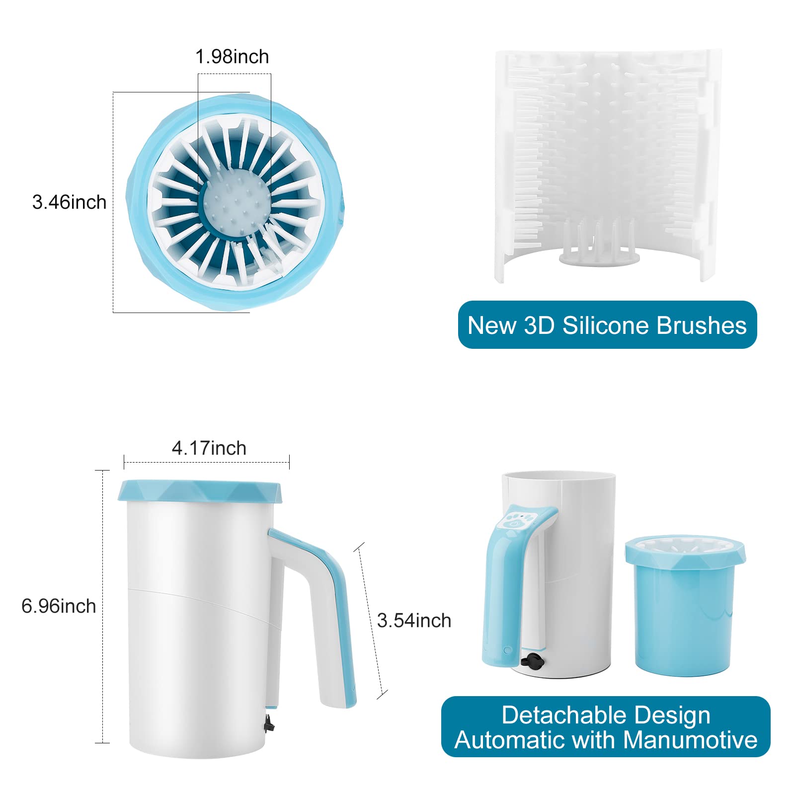 MYPIN paw cleaner used with water or shampoo for easy cleaning