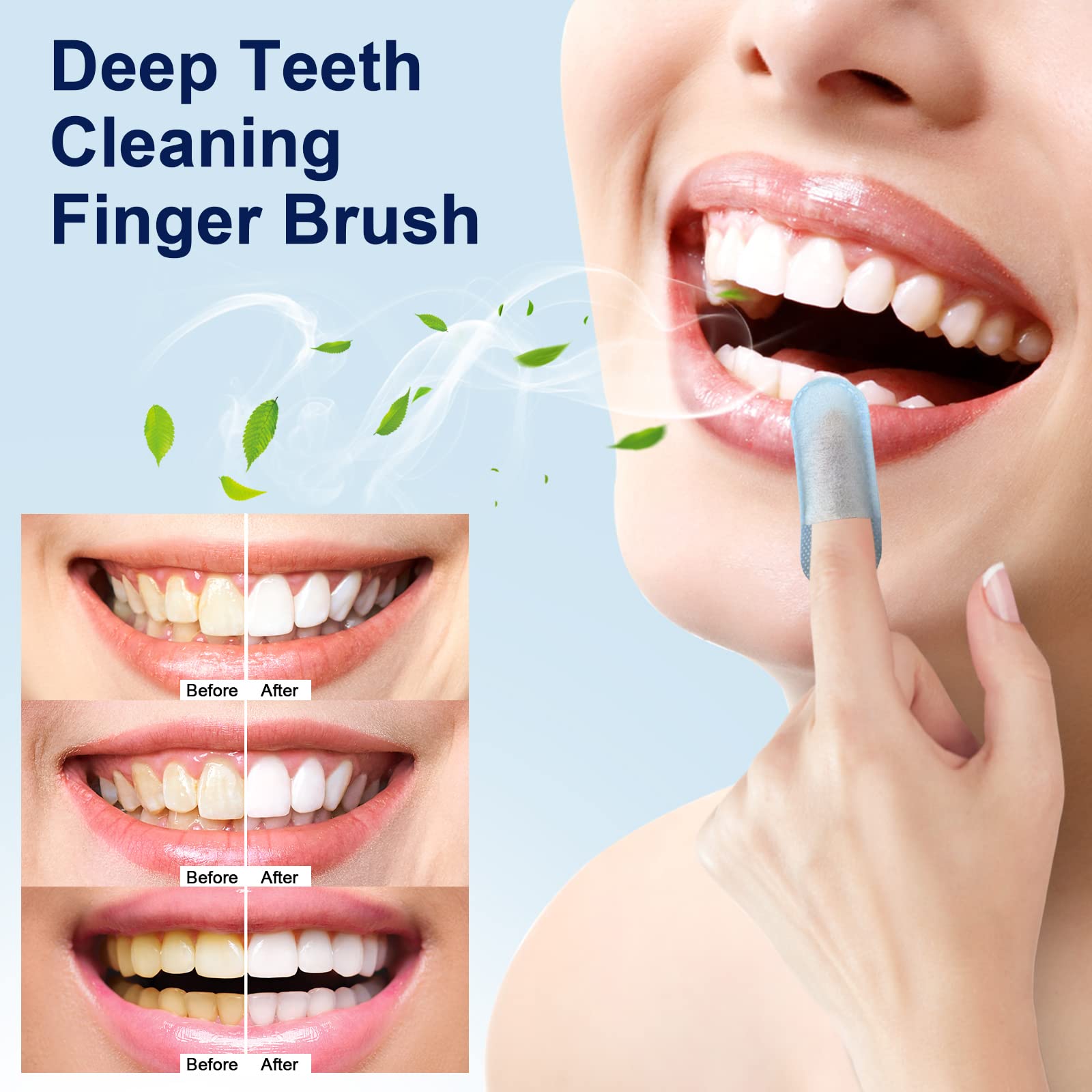 MySmile teeth wipes sugar-free mint flavor promotes fresh breath and clean mouth