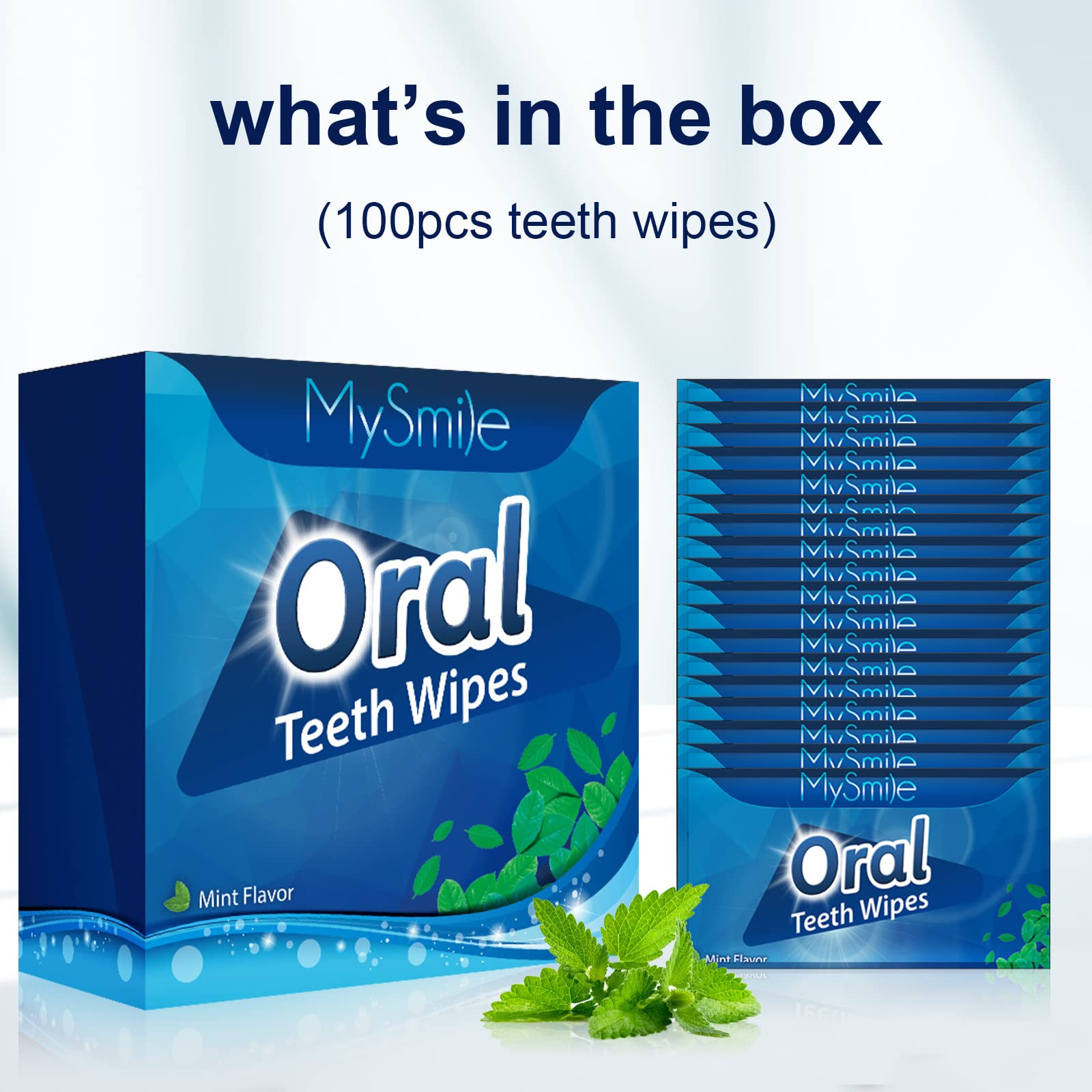 MySmile teeth wipes ready for travel or office use for instant breath refreshment