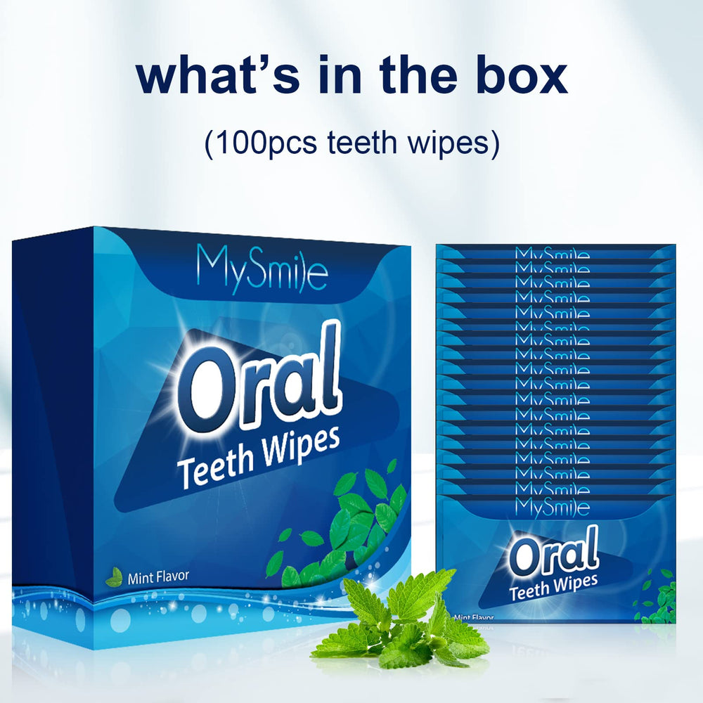 MySmile teeth wipes ready for travel or office use for instant breath refreshment