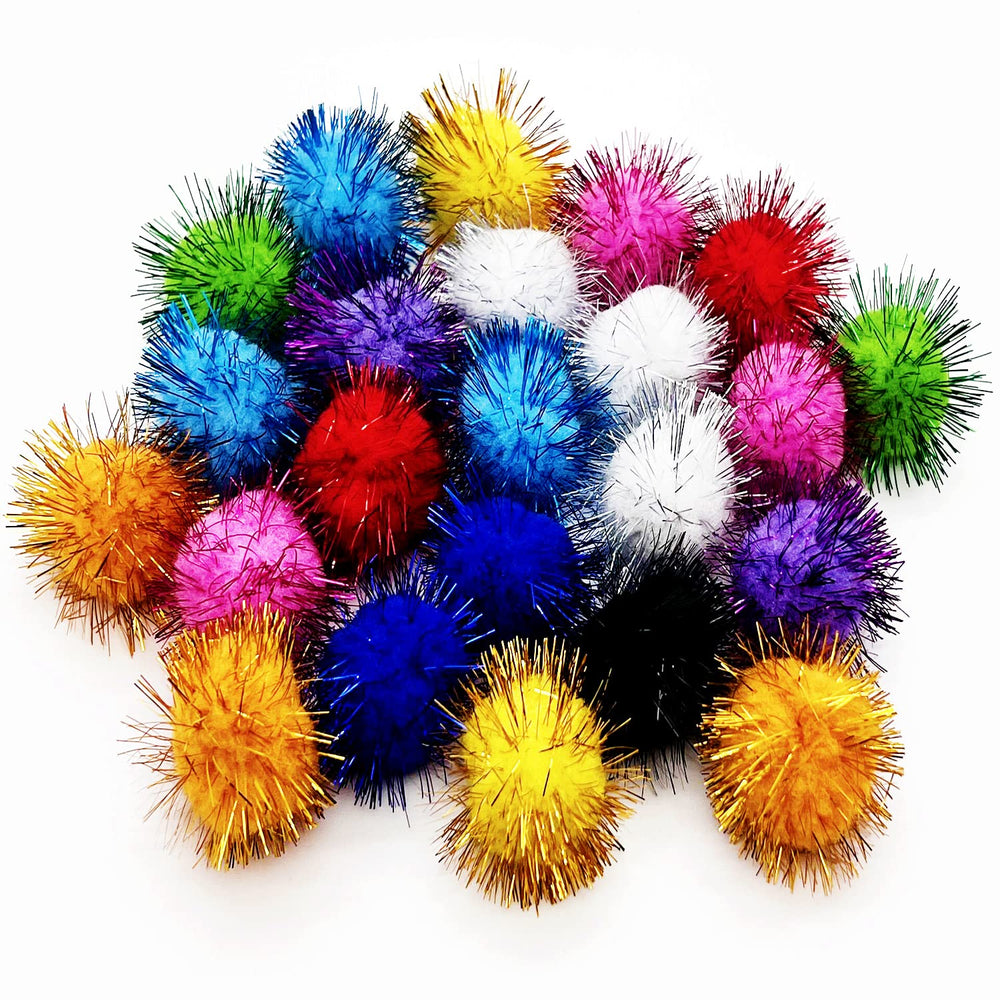 MYYZMY 24-pcs cat ball toys pack in vibrant colors for playful enrichment
