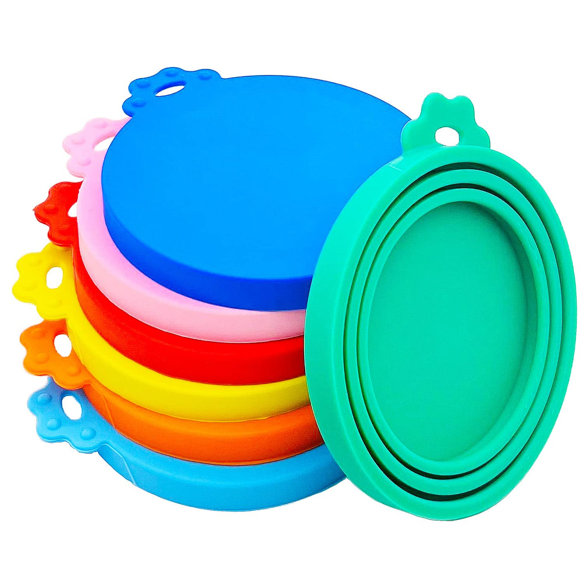 MYYZMY 7 Pcs Pet Can Covers pack keeps pet food fresh and minimizes fridge odors