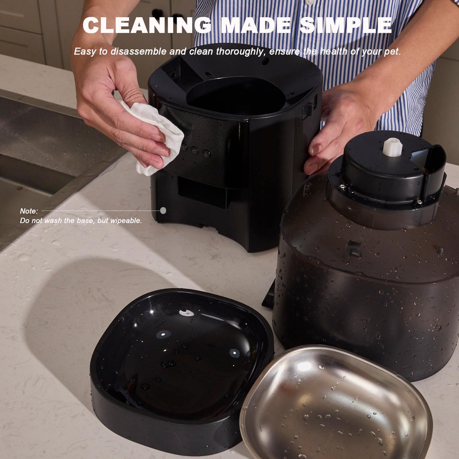 MZZ automatic feeder two-way audio for remote pet comfort during meals