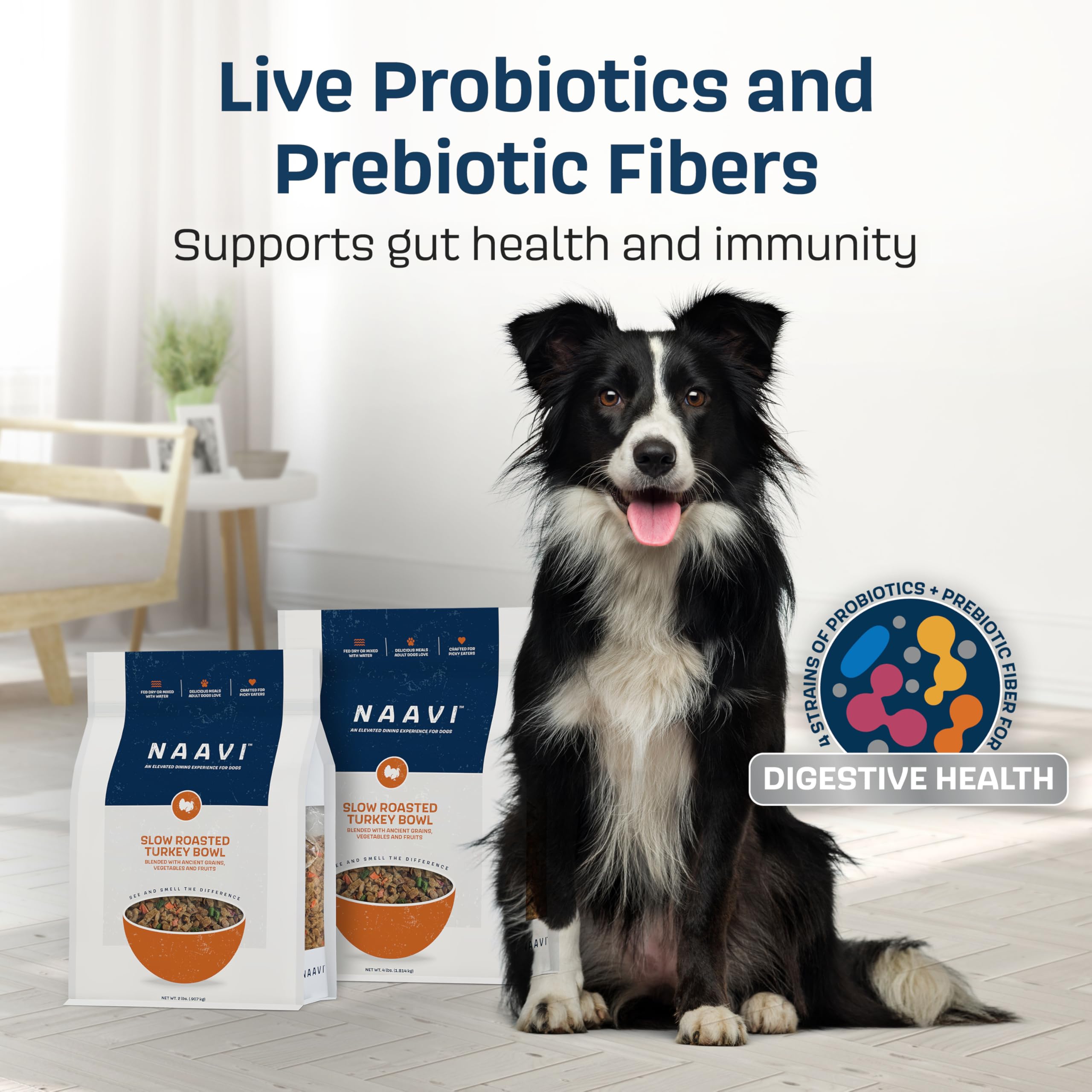NAAVI no-added-bone-artificial-flavors image communicates wholesome protein quality