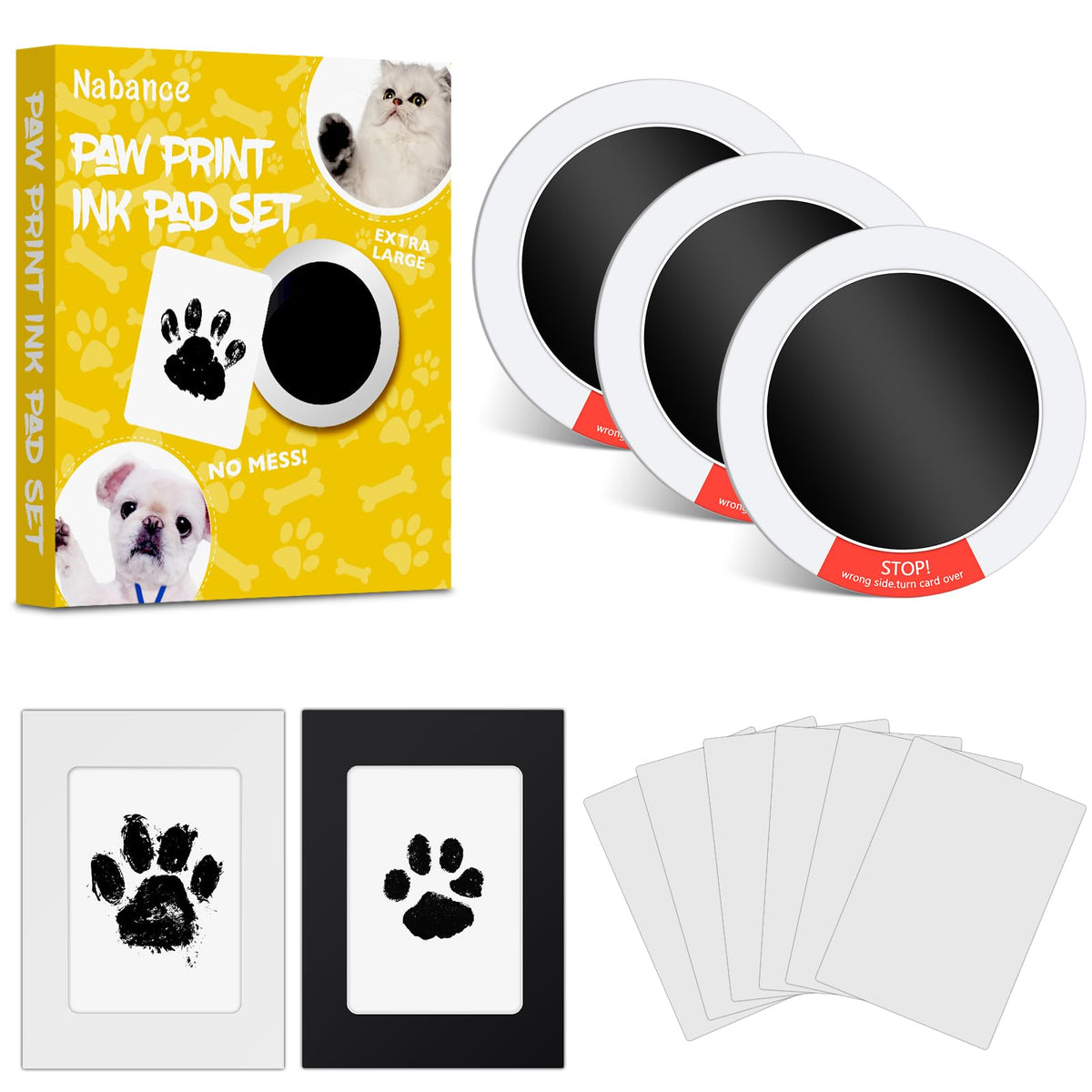 Nabance Baby Handprint Kit box highlights clean, lasting memories.