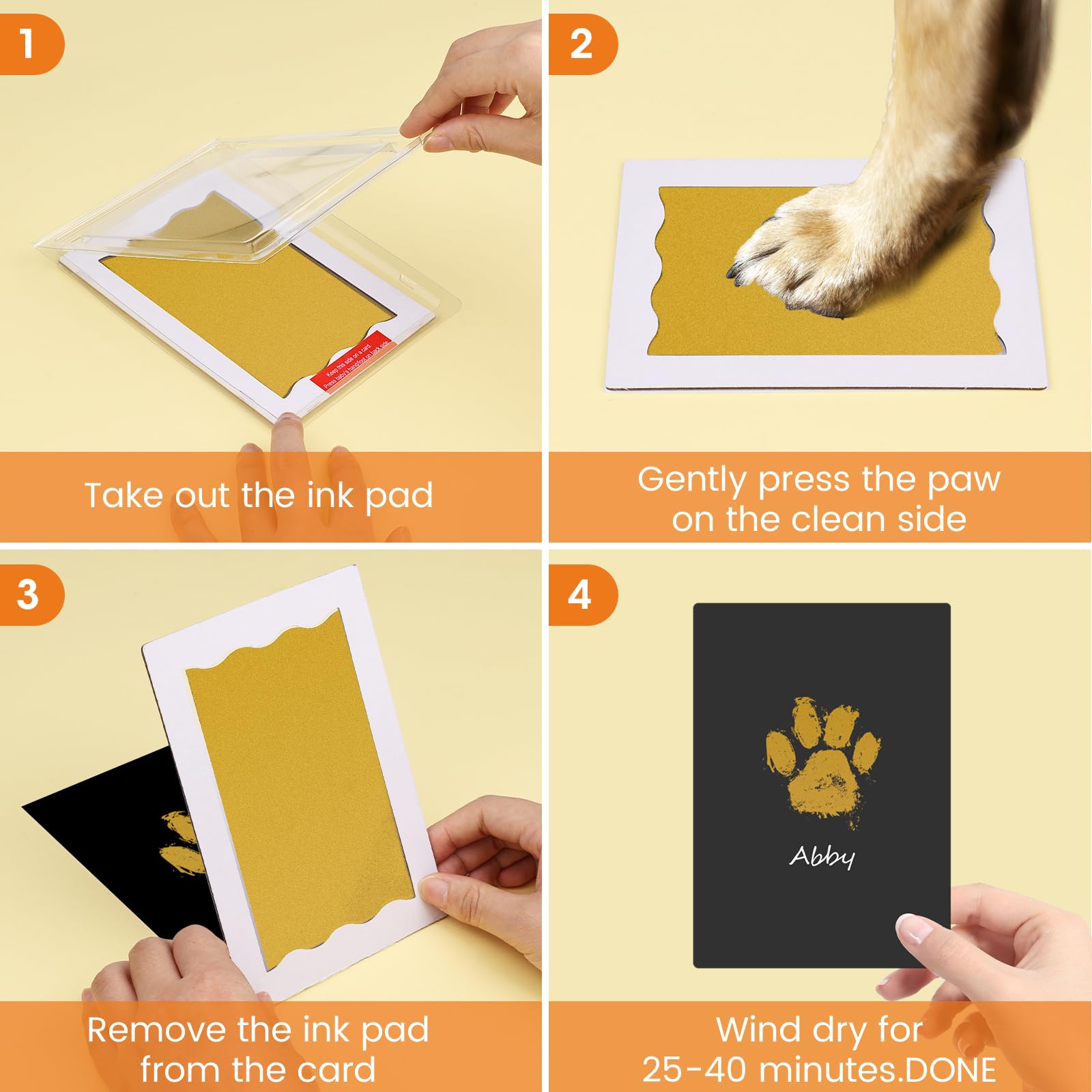Nabance clean-touch guide helps you get clear prints with minimal mess.