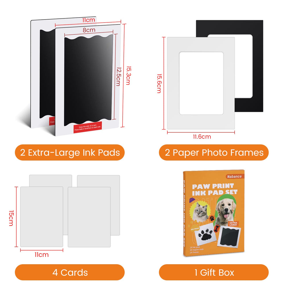 Nabance clean touch ink pad prevents mess during paw and nose prints.