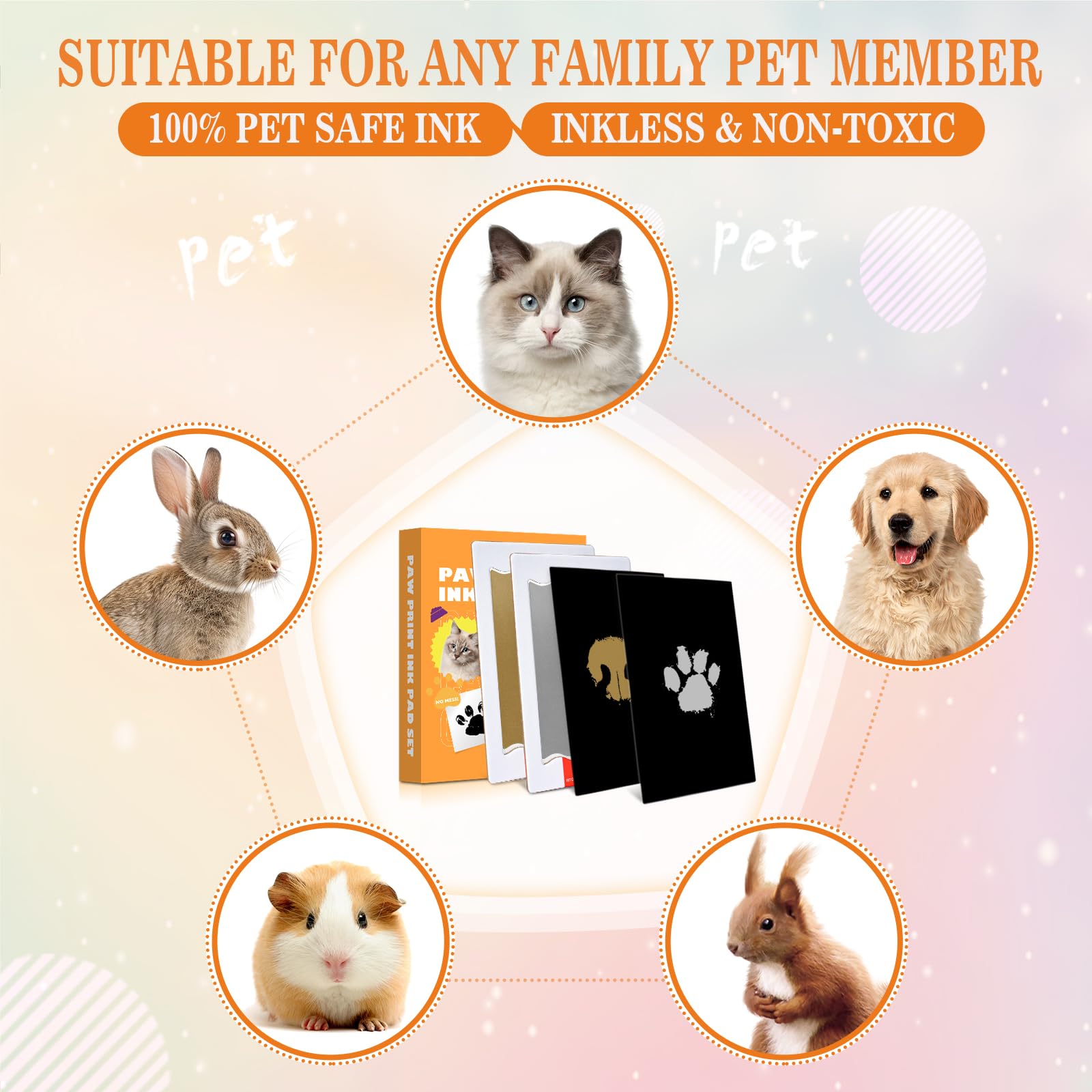 Nabance dog nose print kit close-up demonstrating print capture