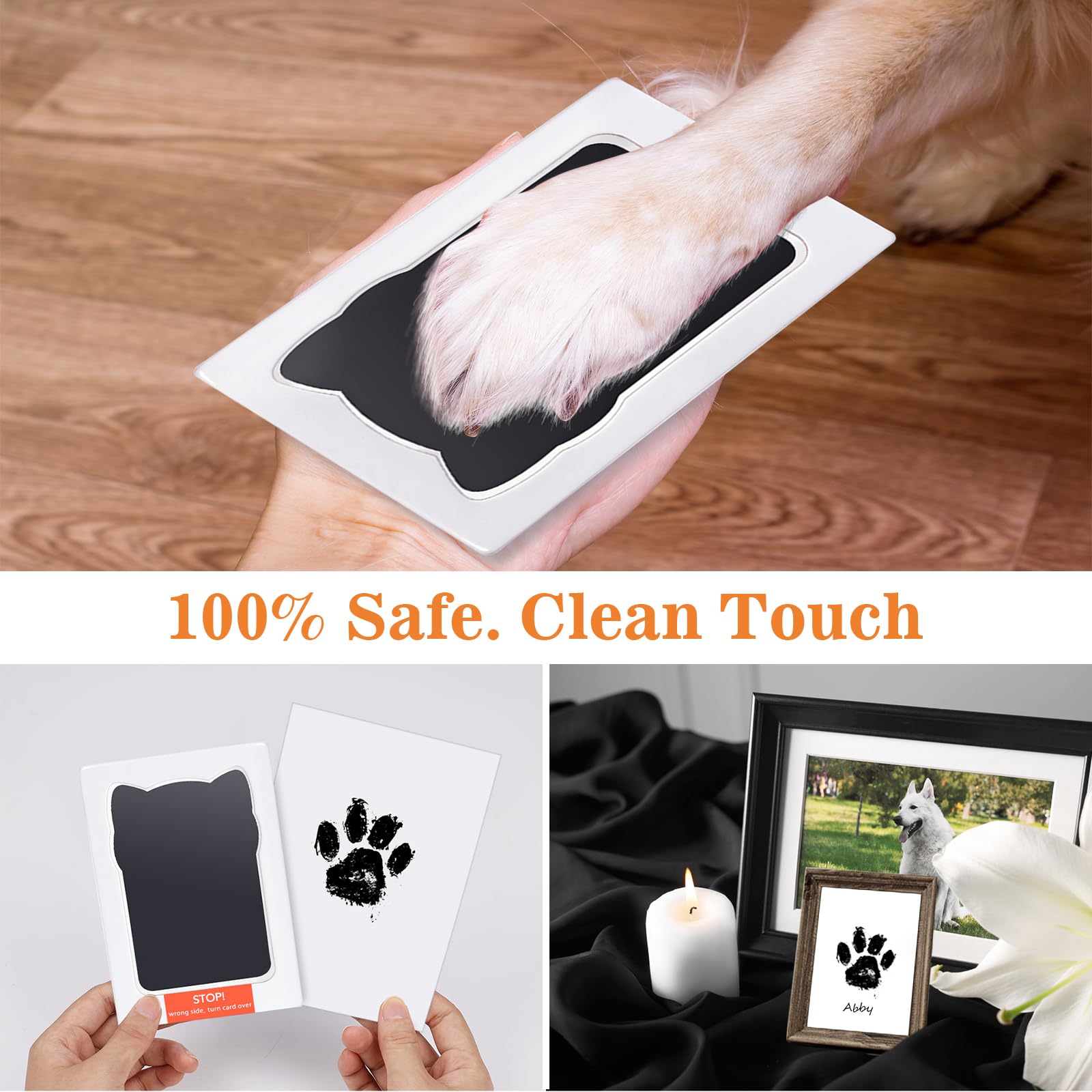 Nabance first-day paw prints preserve memories of a new pet.