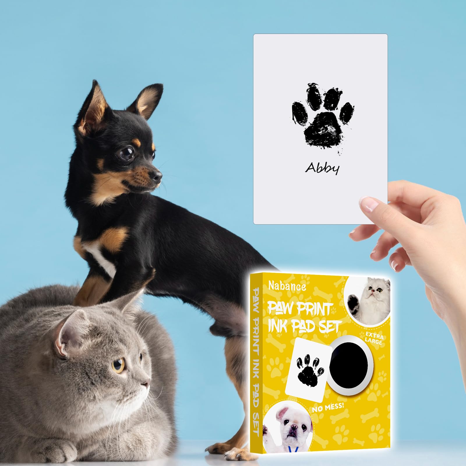Nabance gift box packaging provides a thoughtful baby or pet keepsake gift.