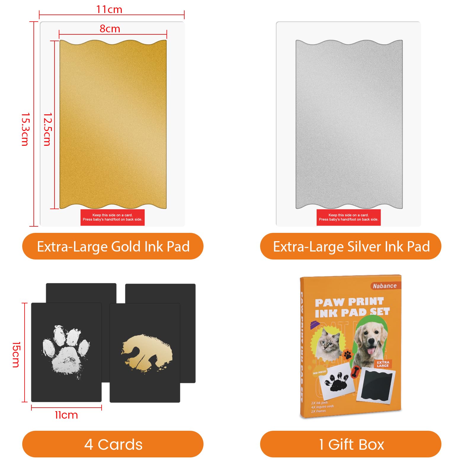 Nabance nose print kit captures dog nose prints for cherished memories.