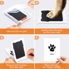 Nabance nose print stamp pad captures dogs and cats noses clearly.