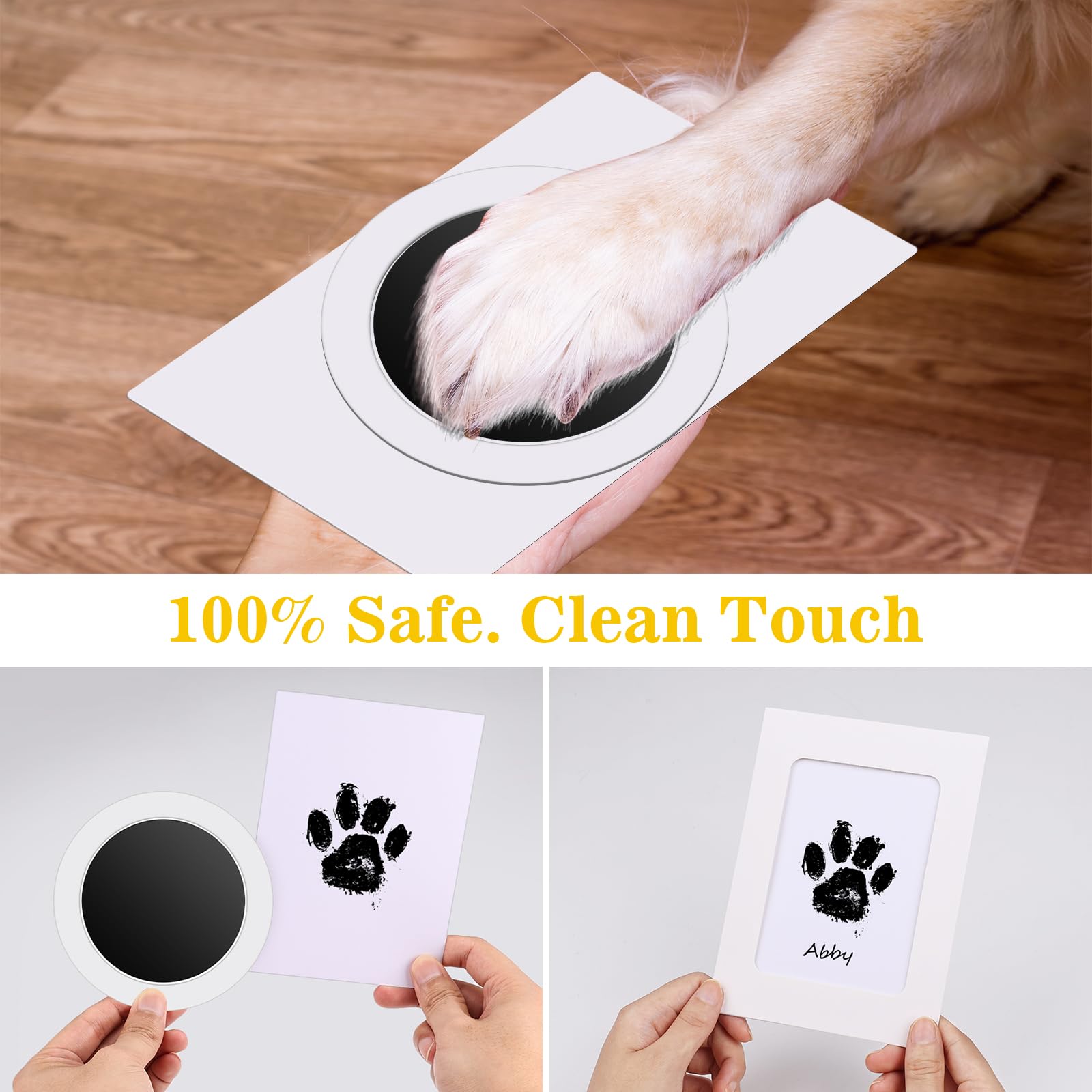 Nabance paw print kit for dogs and cats preserves adorable memories.