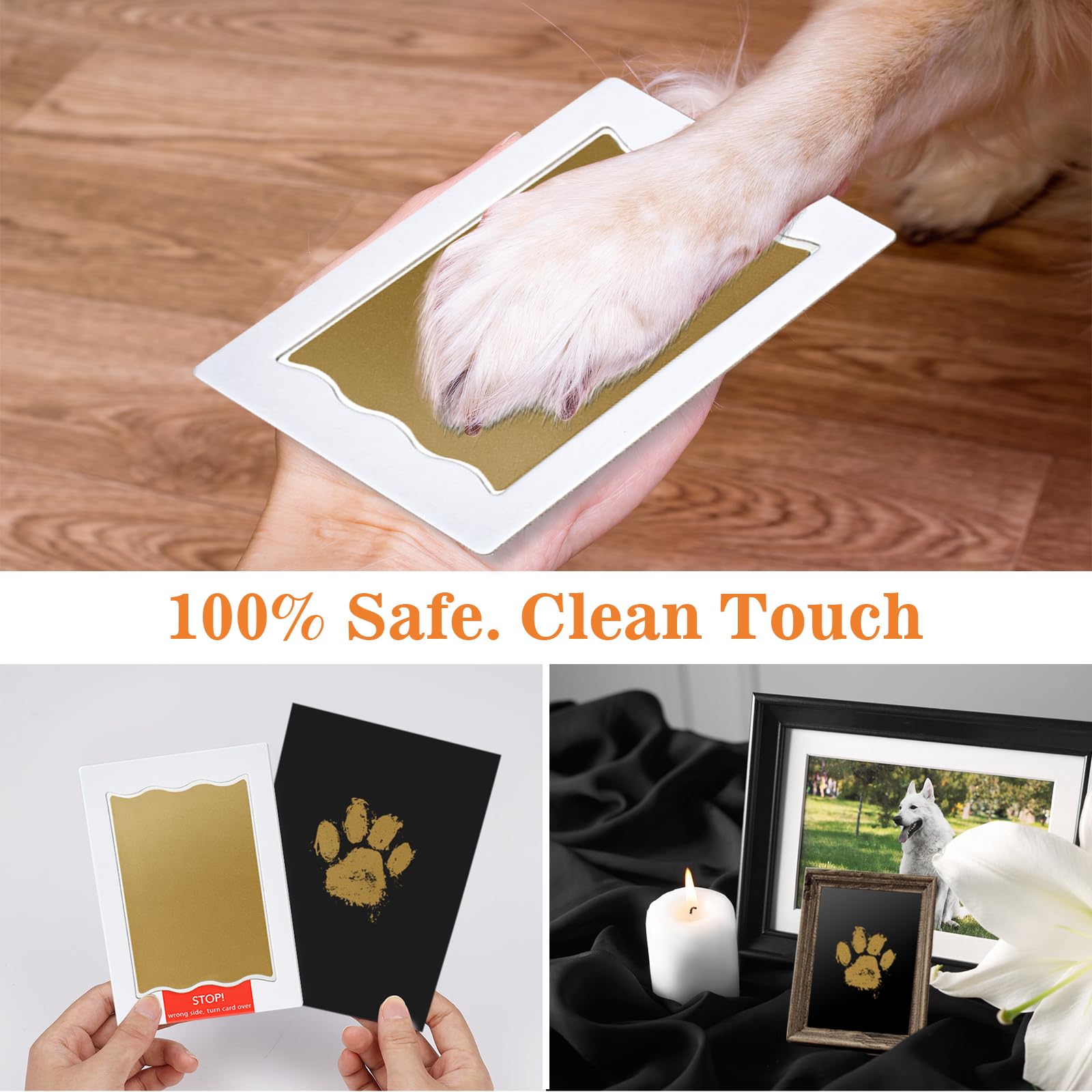 Nabance paw print usage instructions simplified keepsake creation