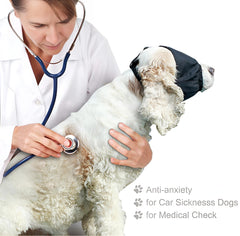 NACOCO dog calming cap side view highlights durable nylon construction.