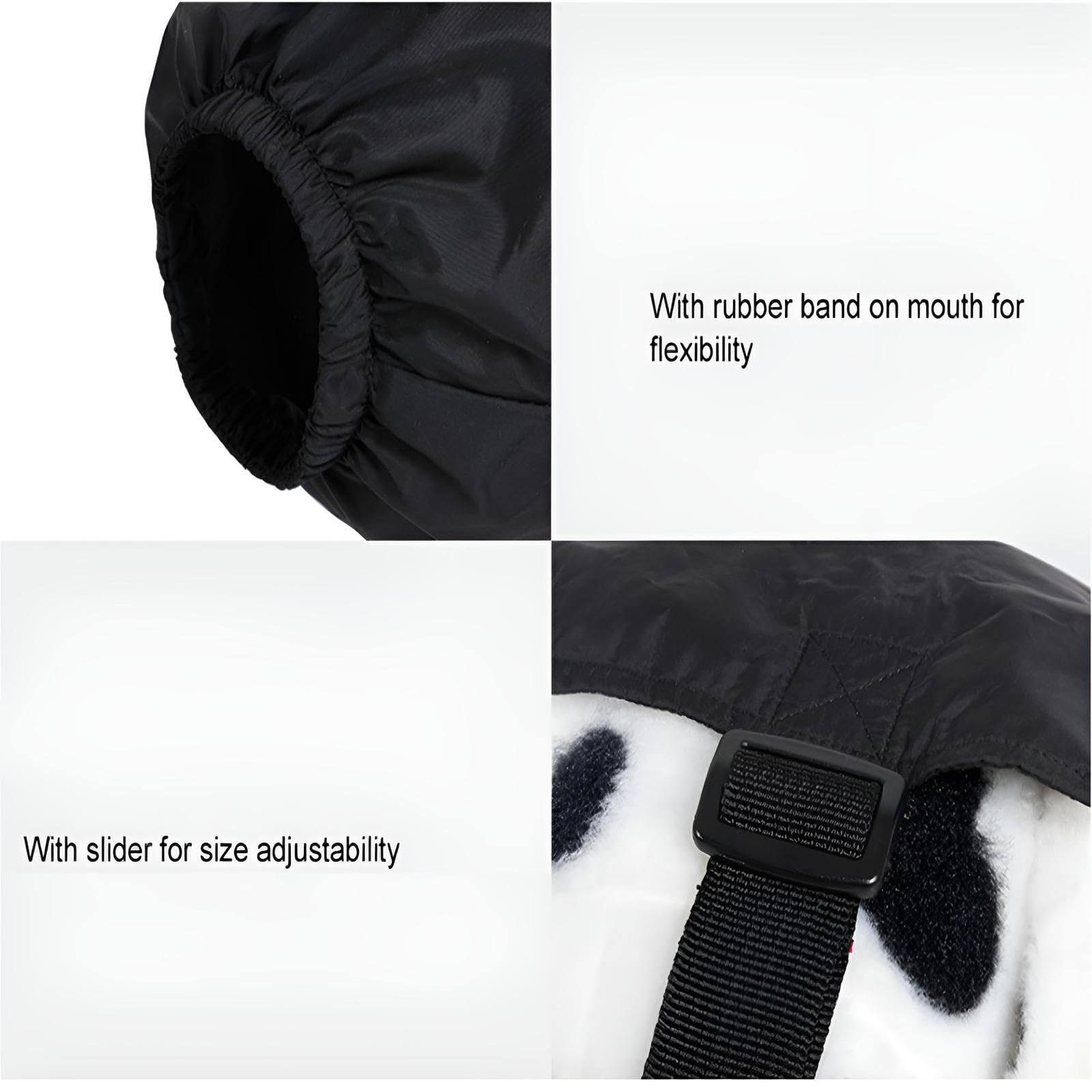 NACOCO dog calming cap for grooming use image shows easier bathing and trimming