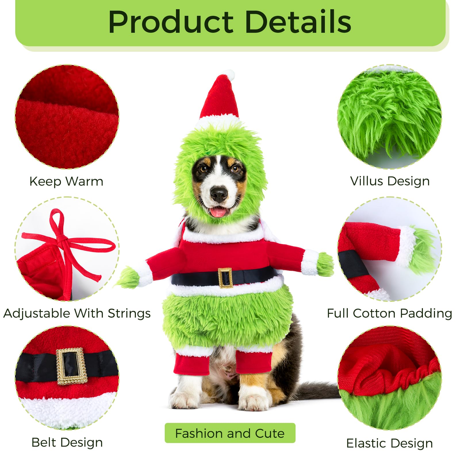 NACOCO dog-costume adjustable-hat-drawstring ensures snug fit during party hours.
