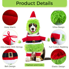 NACOCO dog-costume adjustable-hat-drawstring ensures snug fit during party hours.