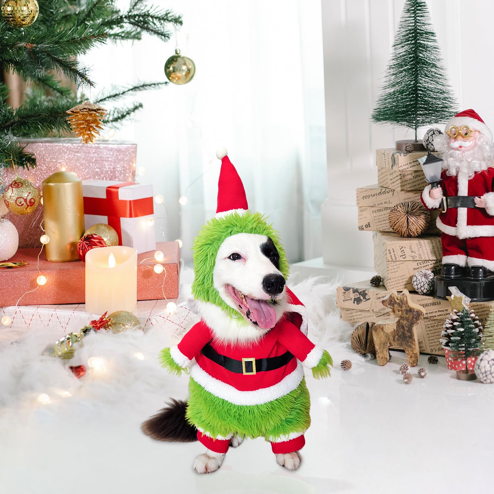 NACOCO dog-costume size-m neck-girth-15-23-5inches for easy fit.