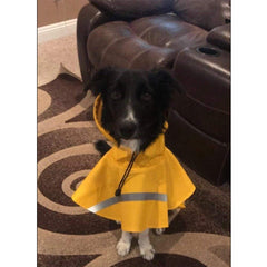 NACOCO dog raincoat waterproof-breathable fabric keeps your pet dry.