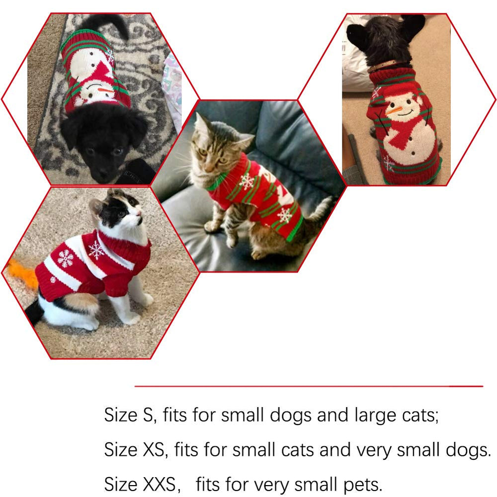 NACOCO dog snow sweater XXS fabric detail shows soft acrylic for gentle touch