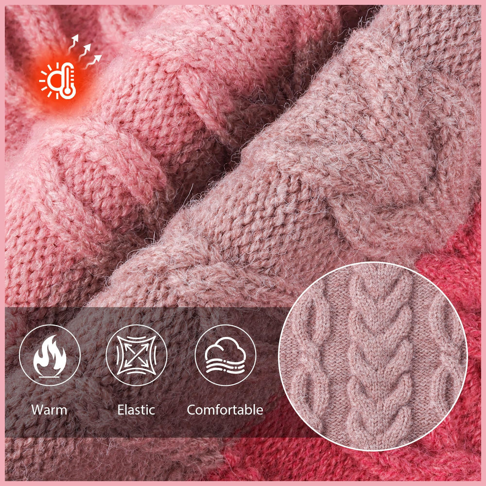 NACOCO dog sweater pink 2XL fabric closeup shows soft yarn