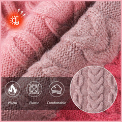NACOCO dog sweater pink 2XL fabric closeup shows soft yarn