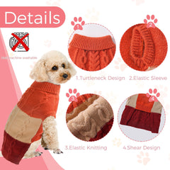 NACOCO dog sweater sleeveless easy-on-off design for quick dressing before walks.