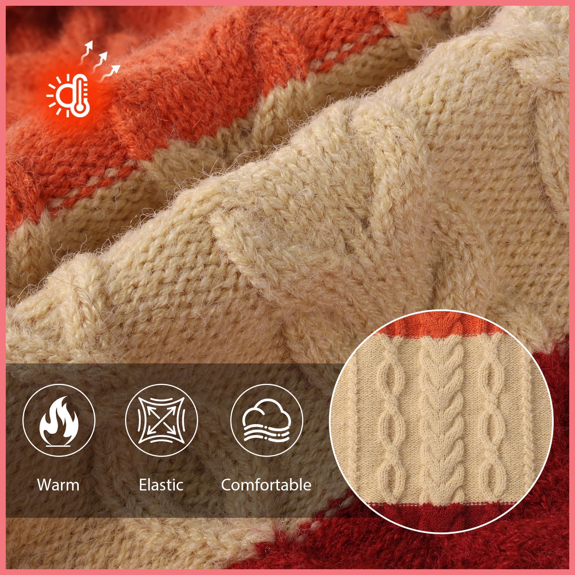 NACOCO dog sweater turtleneck keeps neck warm during outdoor adventures.