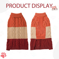 NACOCO dog sweater warm thick knit vest ideal for chilly autumn walks.