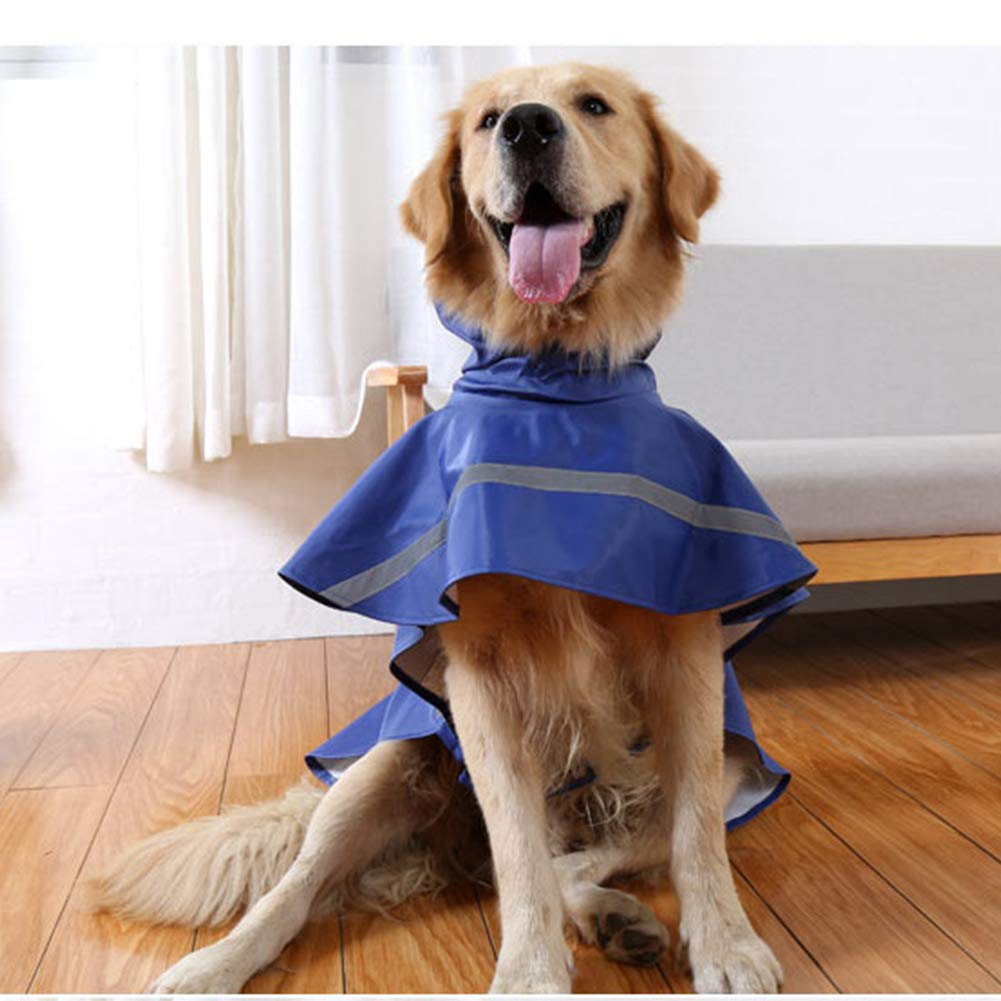 NACOCO large dog raincoat elastic leg straps help secure outdoor adventures.